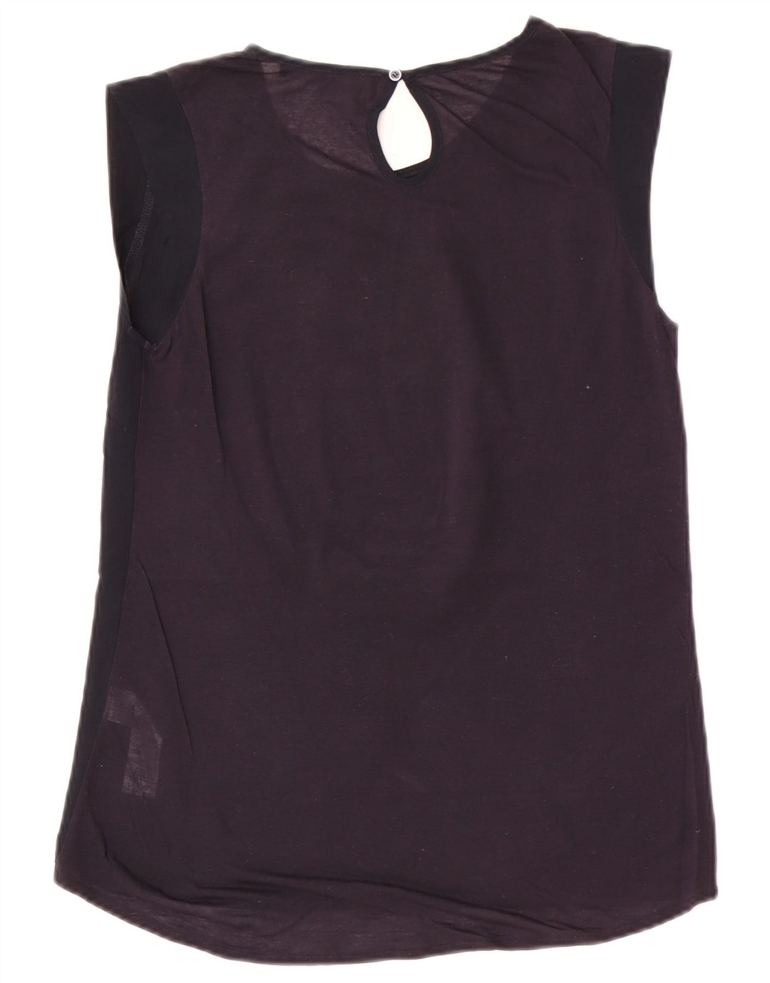 French Connection Womens Blouse Top UK 10 Small Navy Blue Polyester