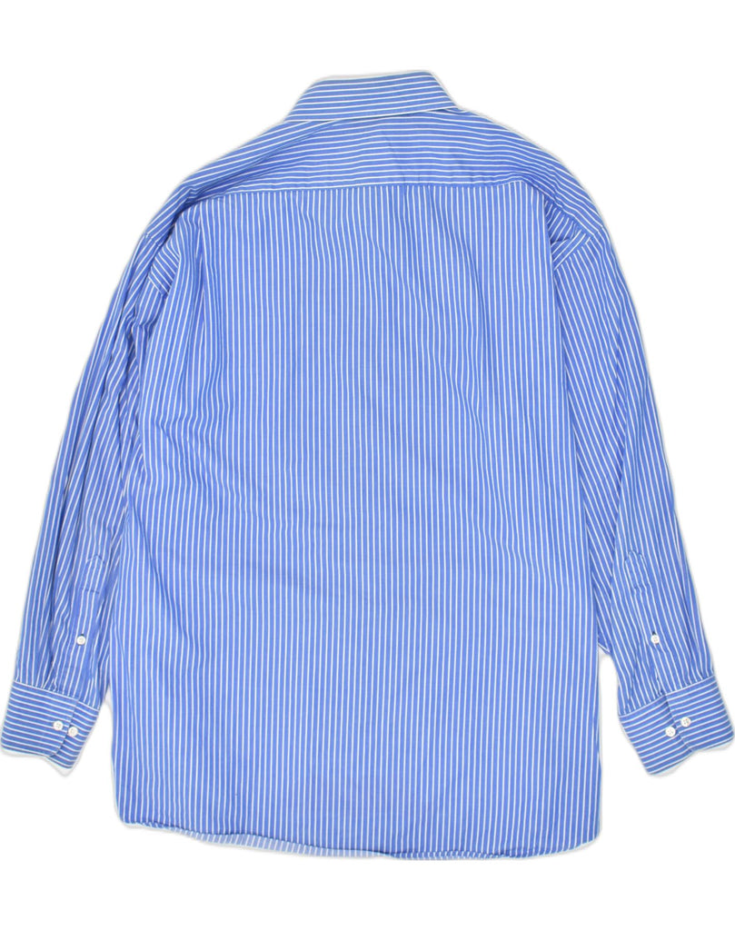 TOMMY HILFIGER Mens Regular Fit Shirt Size 17 1/2 XL Blue Striped Cotton | Vintage Tommy Hilfiger | Thrift | Second-Hand Tommy Hilfiger | Used Clothing | Messina Hembry 