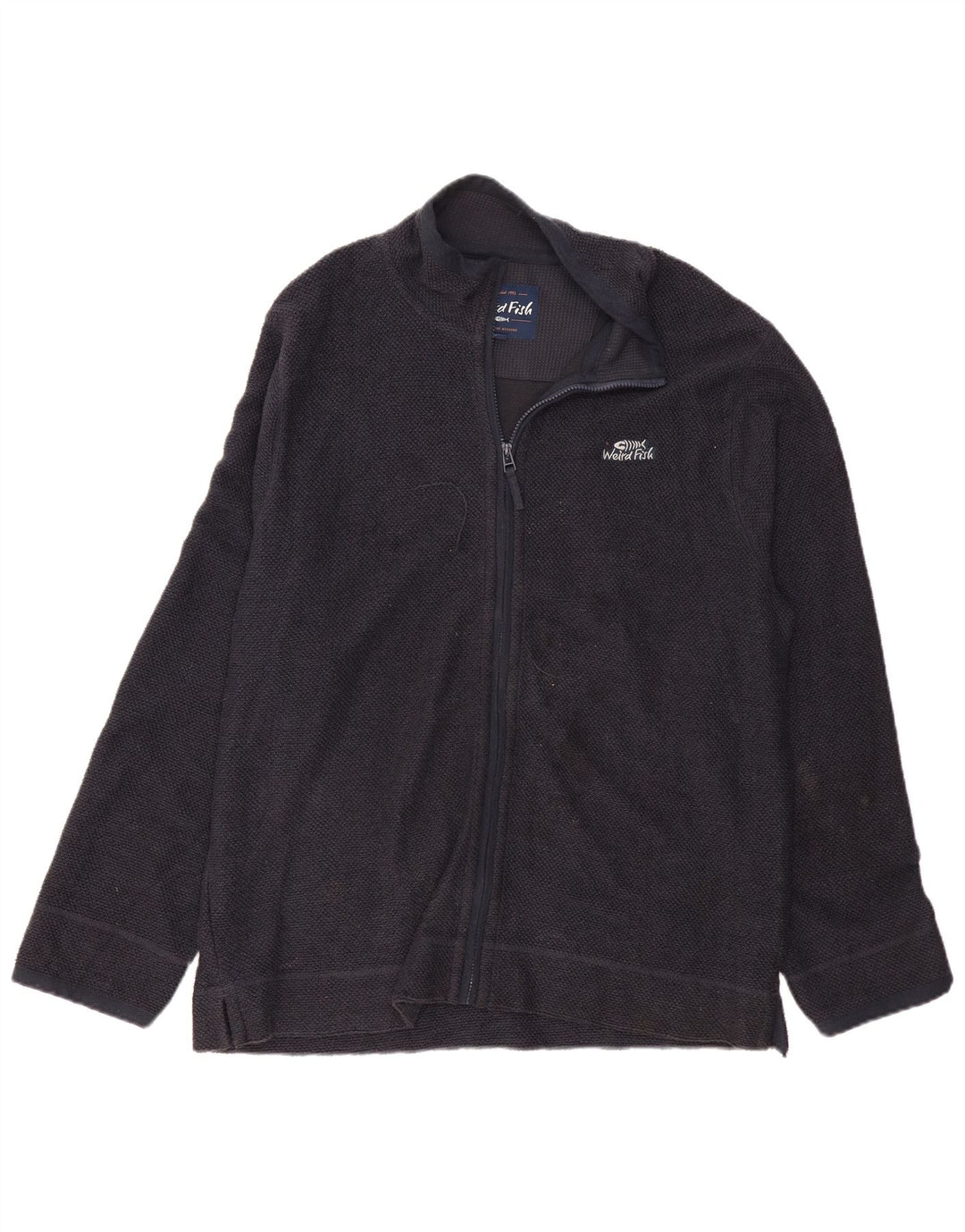 WEIRD FISH Mens Tracksuit Top Jacket 2XL Navy Blue Cotton