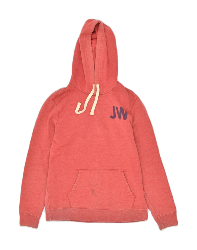 JACK WILLS Mens Hoodie Jumper Small Pink Cotton | Vintage Jack Wills | Thrift | Second-Hand Jack Wills | Used Clothing | Messina Hembry 