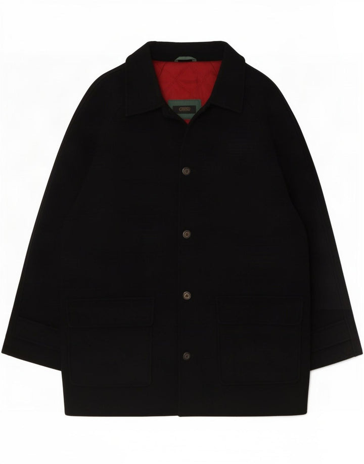Paul & Shark Mens Overcoat UK 40 Large Navy Blue