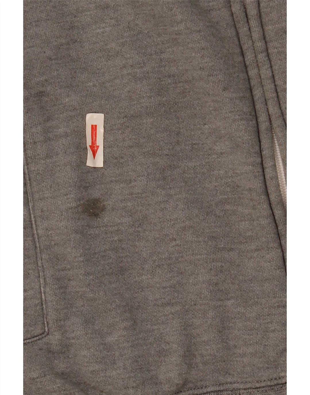 Champion Womens Tracksuit Top Jacket UK 16 Large Grey Flecked Cotton