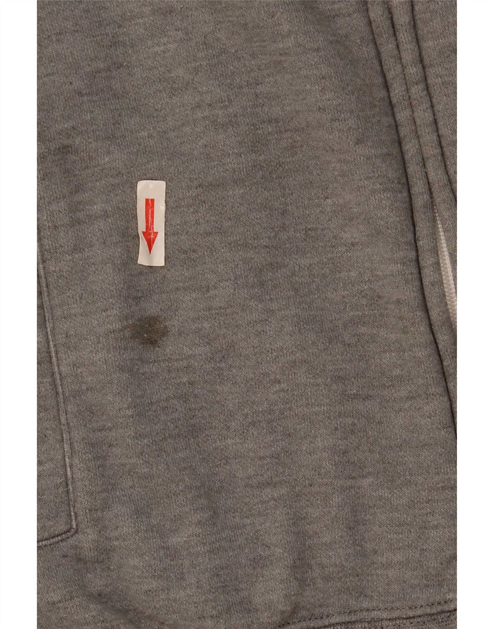 Champion Womens Tracksuit Top Jacket UK 16 Large Grey Flecked Cotton