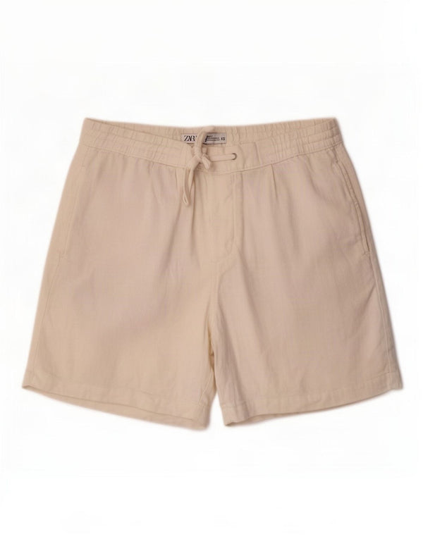 Zara Womens Casual Shorts Medium W31 Off White