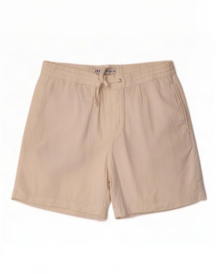 Zara Womens Casual Shorts Medium W31 Off White