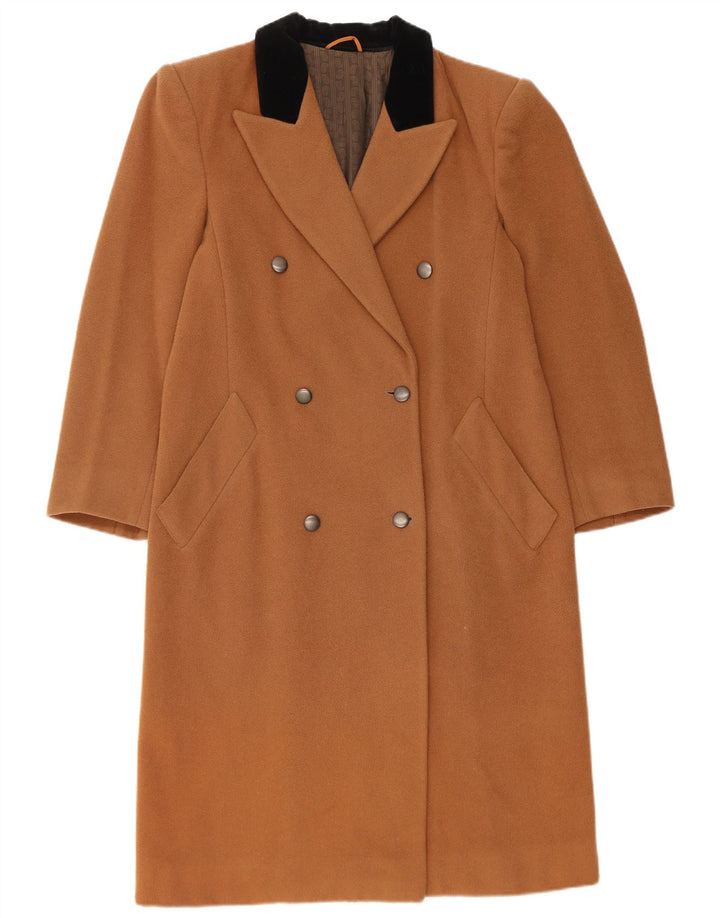 Penny Black Womens Oversized Double Breasted Coat IT 40 Small Brown Wool