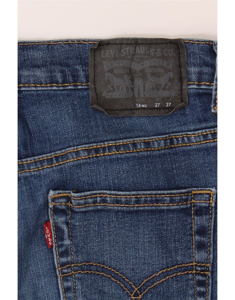 LEVI'S Boys 511 Slim Jeans 13-14 Years W27 L27 Navy Blue Cotton Vintage Levi's and Second-Hand Levi's from Messina Hembry 