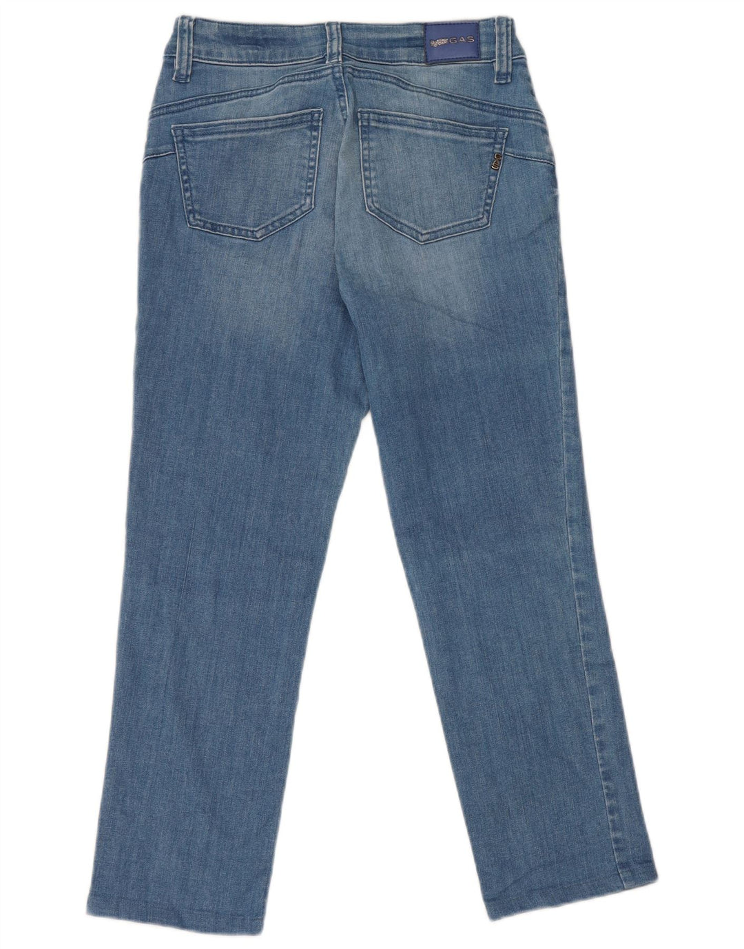 Gas Womens Britty Crop Slim Jeans W25 L23 Blue Cotton