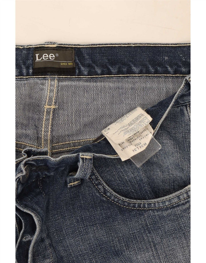 Lee Womens Straight Jeans W34 L29 Blue Cotton
