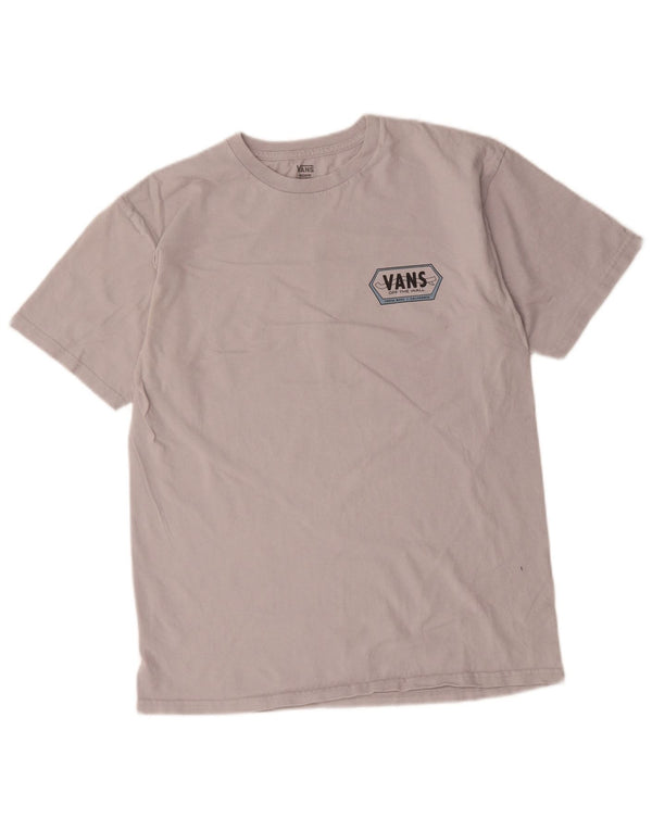 Vans Mens Graphic T-Shirt Top Medium Grey Cotton