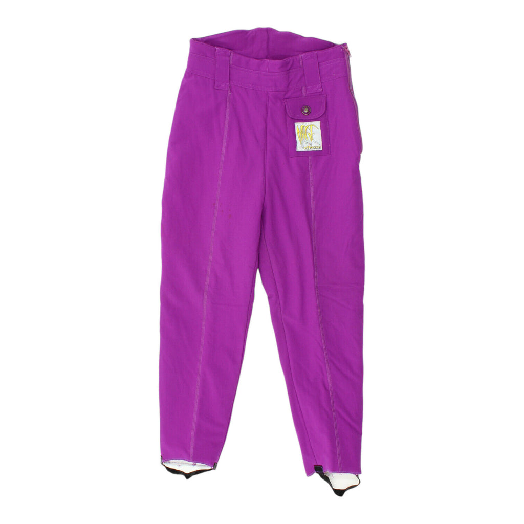 Ellesse Womens Purple Stirrup Ski Trousers | Vintage Winter Snow Pants Skiing | Vintage Messina Hembry | Thrift | Second-Hand Messina Hembry | Used Clothing | Messina Hembry 