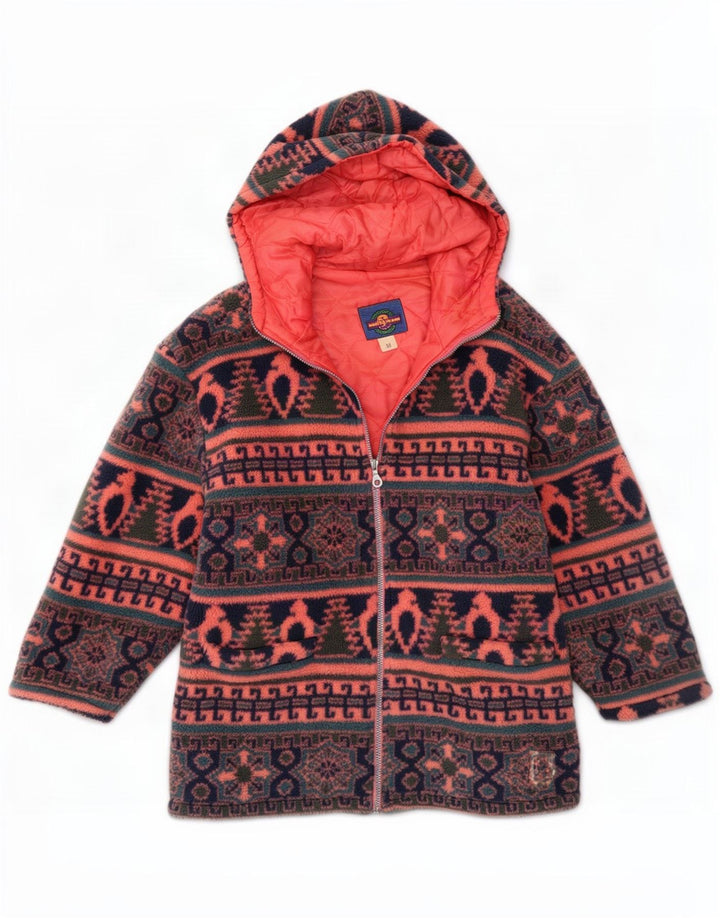 Santo Stefano Womens Hooded Windbreaker Jacket UK 14 Medium Multicoloured