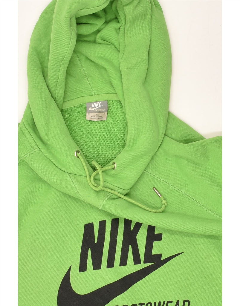 NIKE Mens Graphic Hoodie Jumper Medium Green Cotton | Vintage Nike | Thrift | Second-Hand Nike | Used Clothing | Messina Hembry 