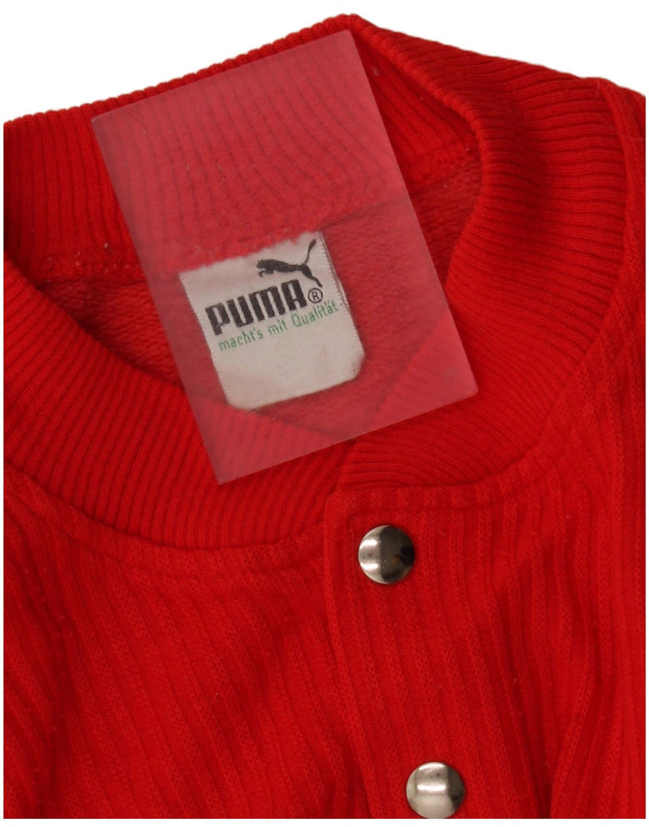 Puma Mens Sweatshirt Jumper Large Red