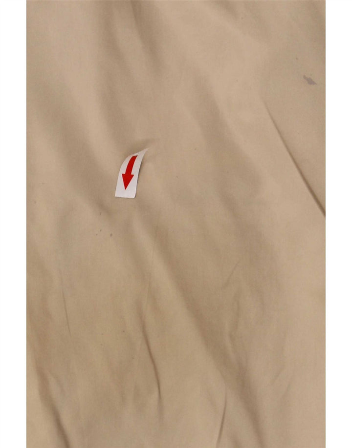 Nike Mens Tracksuit Top Jacket 2XL Beige Striped Polyester