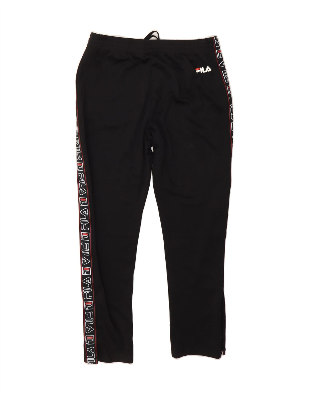 FILA Mens Graphic Tracksuit Trousers Large  Black Polyester Vintage Fila and Second-Hand Fila from Messina Hembry 