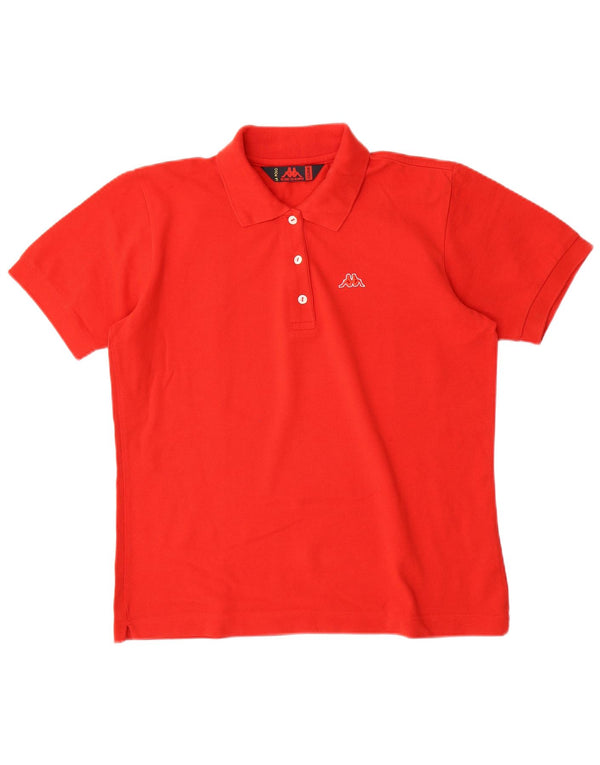 KAPPA Womens Polo Shirt UK 20 2XL Red Cotton