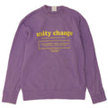 Zara Mens Graphic Sweatshirt Jumper Small Purple Cotton