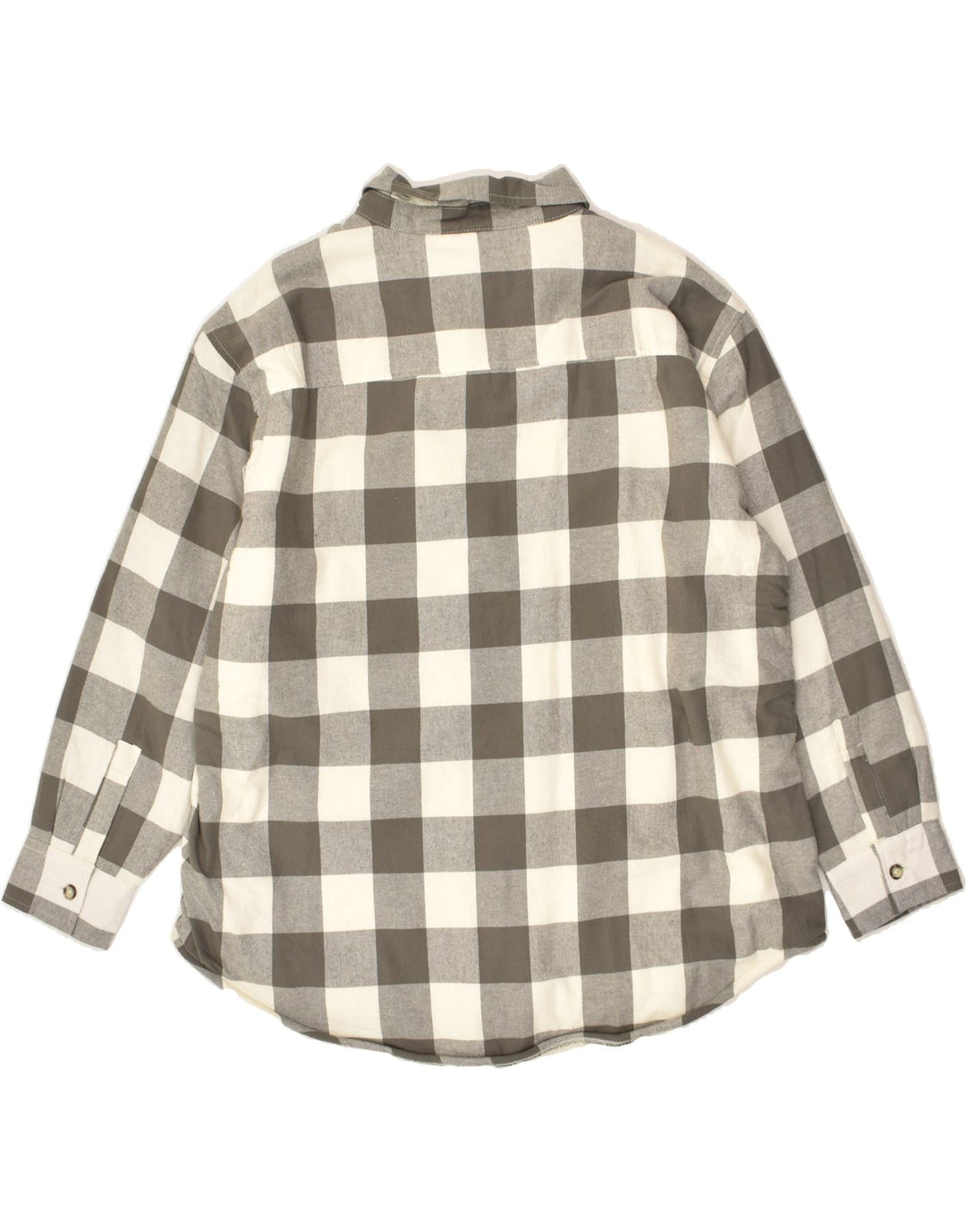 VINTAGE Womens Lumberjack  Flannel Shirt XL Grey Check Cotton Vintage Vintage and Second-Hand Vintage from Messina Hembry 