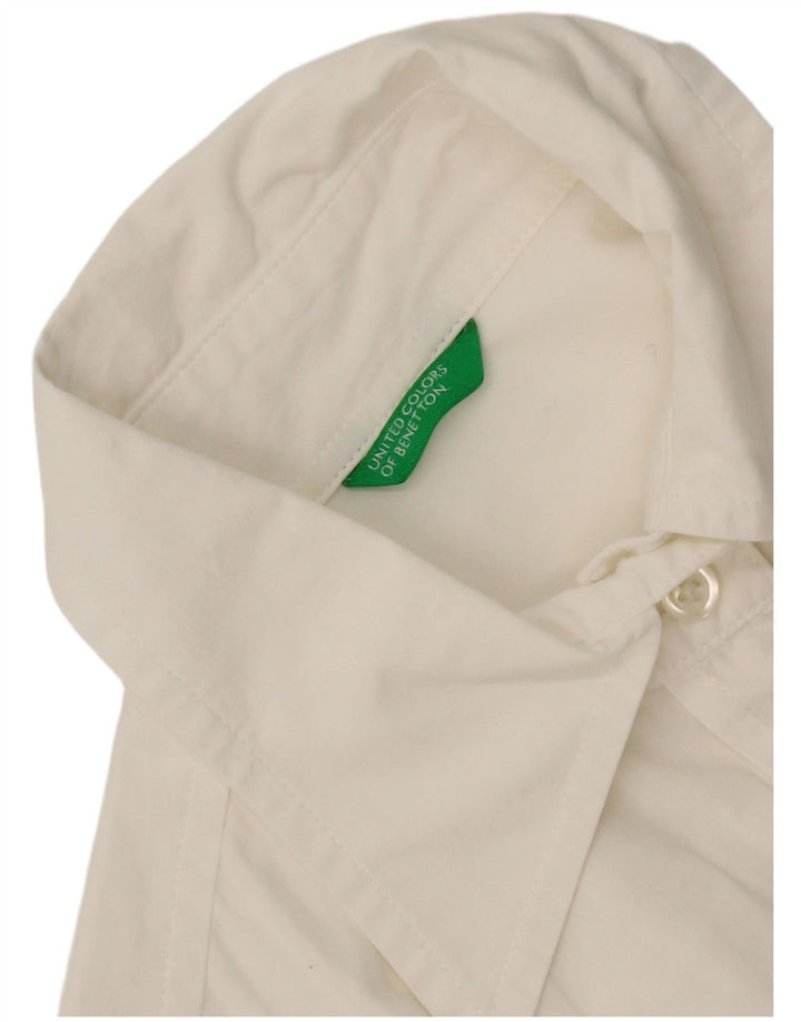 Benetton Womens Shirt UK 12 Medium White