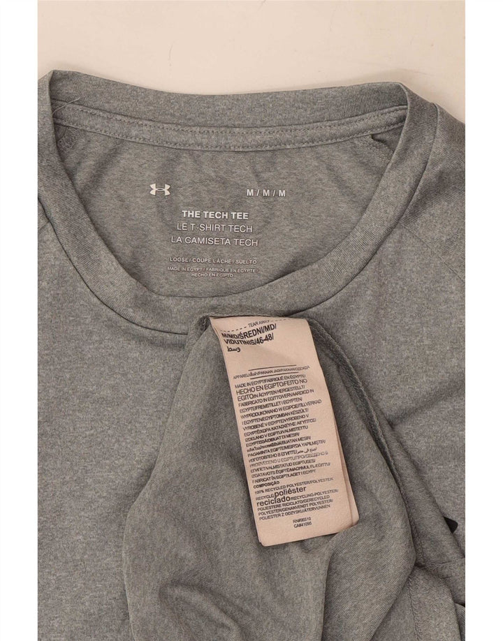 Under Armour Mens T-Shirt Top Medium Grey Flecked Polyester