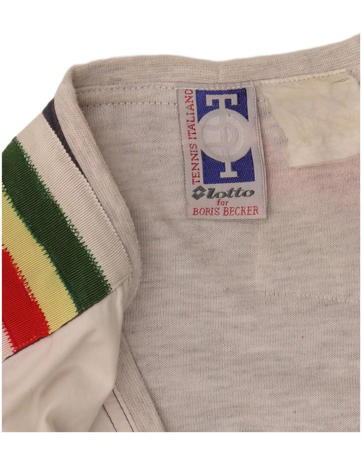 Lotto Mens Graphic Sleeveless Tracksuit Top Jacket Large White Colourblock