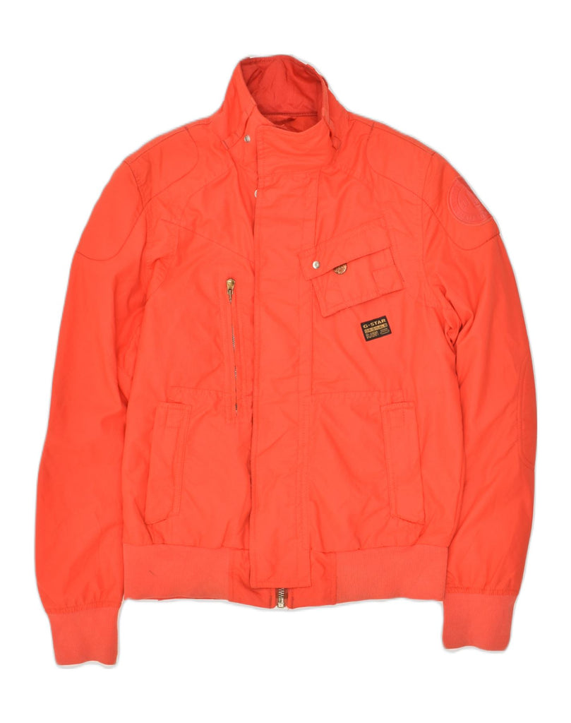 G-STAR Mens Bomber Jacket UK 36 Small Orange Nylon | Vintage G-Star | Thrift | Second-Hand G-Star | Used Clothing | Messina Hembry 