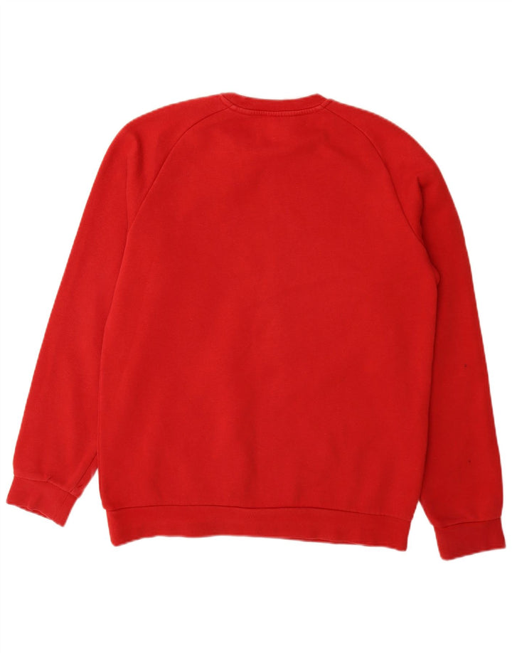 ADIDAS Boys Sweatshirt Jumper 15-16 Years Red Cotton