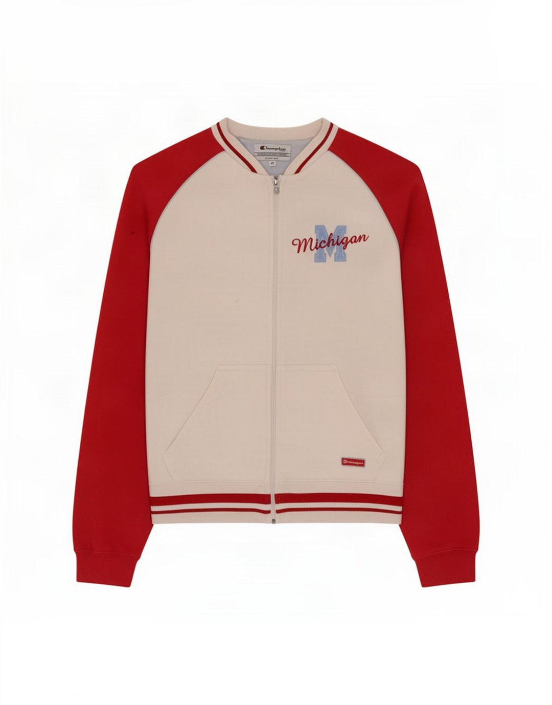 Champion Womens Michigan Tracksuit Top Jacket UK 12 Medium White