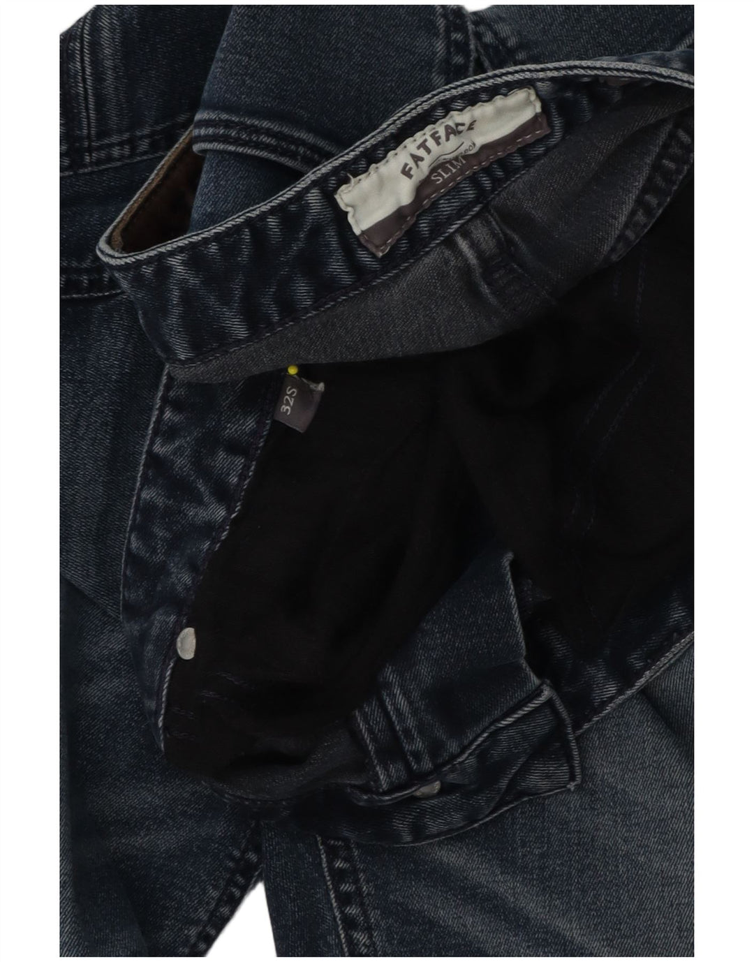 Fat Face Mens Straight Slim Jeans W32 L28 Blue Cotton