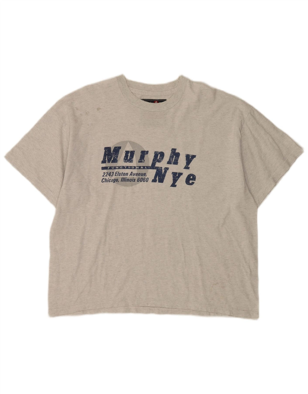 Murphy & Nye Mens Graphic T-Shirt Top XL Grey Cotton