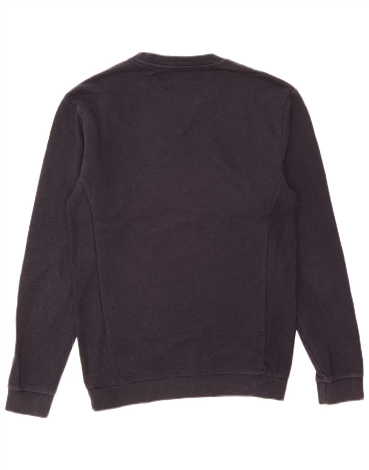 Zara Mens Sweatshirt Jumper Small Navy Blue Cotton