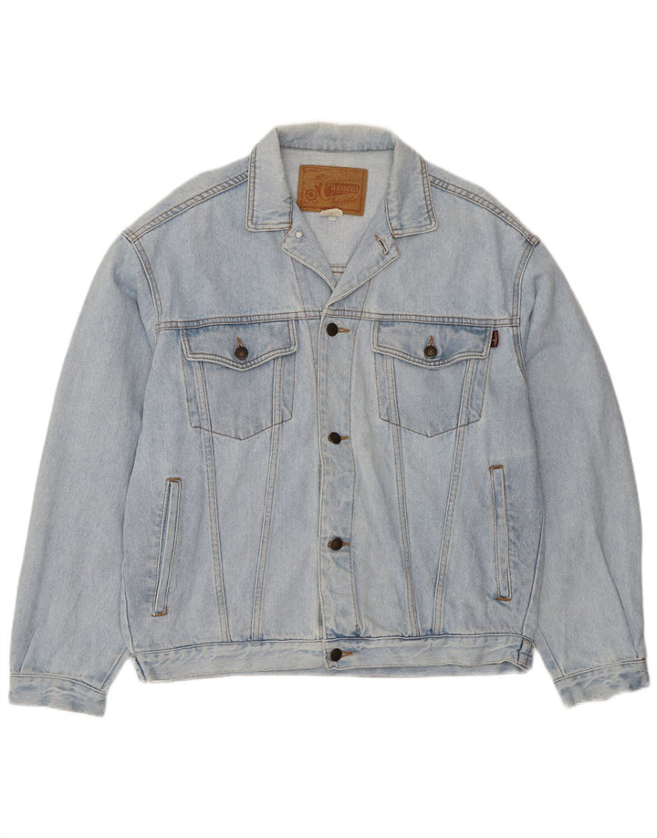 Casucci Mens Denim Jacket UK 40 Large Blue Cotton