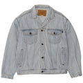 Casucci Mens Denim Jacket UK 40 Large Blue Cotton