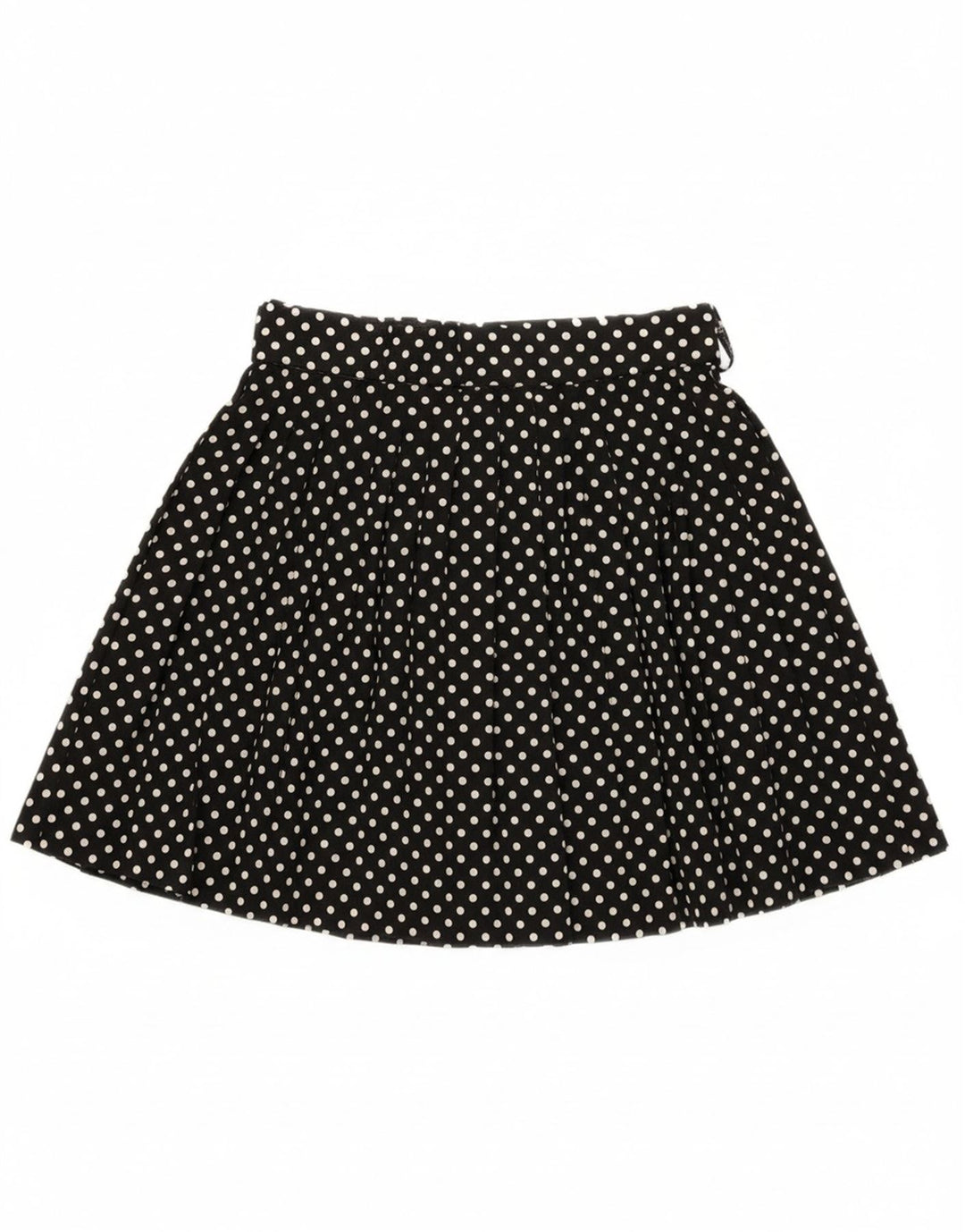 STEP BY STEP Womens A-Line Skirt UK 12 Medium W28  Black Polka Dot