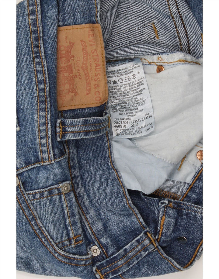 LEVI'S Womens Skinny Jeans W26 L30 Blue Cotton Vintage Levi's and Second-Hand Levi's from Messina Hembry 