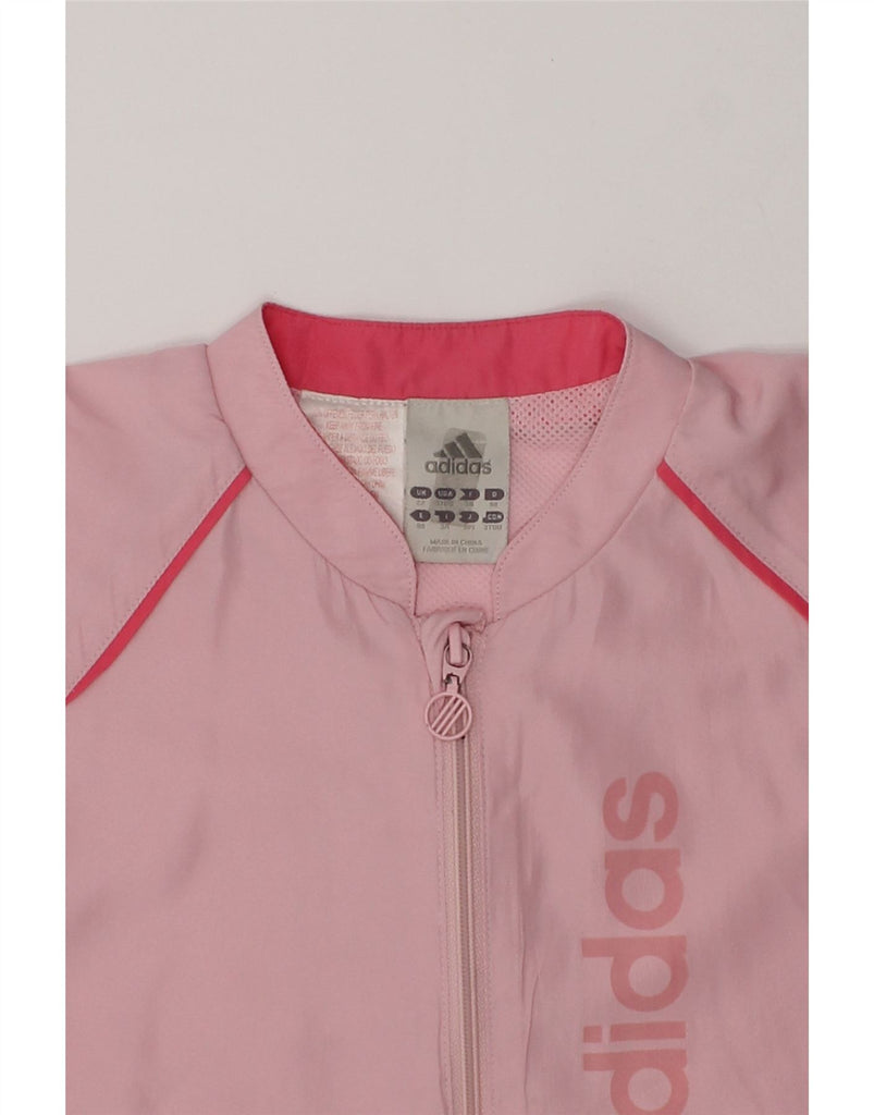 ADIDAS Girls Graphic Tracksuit Top Jacket 2-3 Years Pink Polyester | Vintage Adidas | Thrift | Second-Hand Adidas | Used Clothing | Messina Hembry 