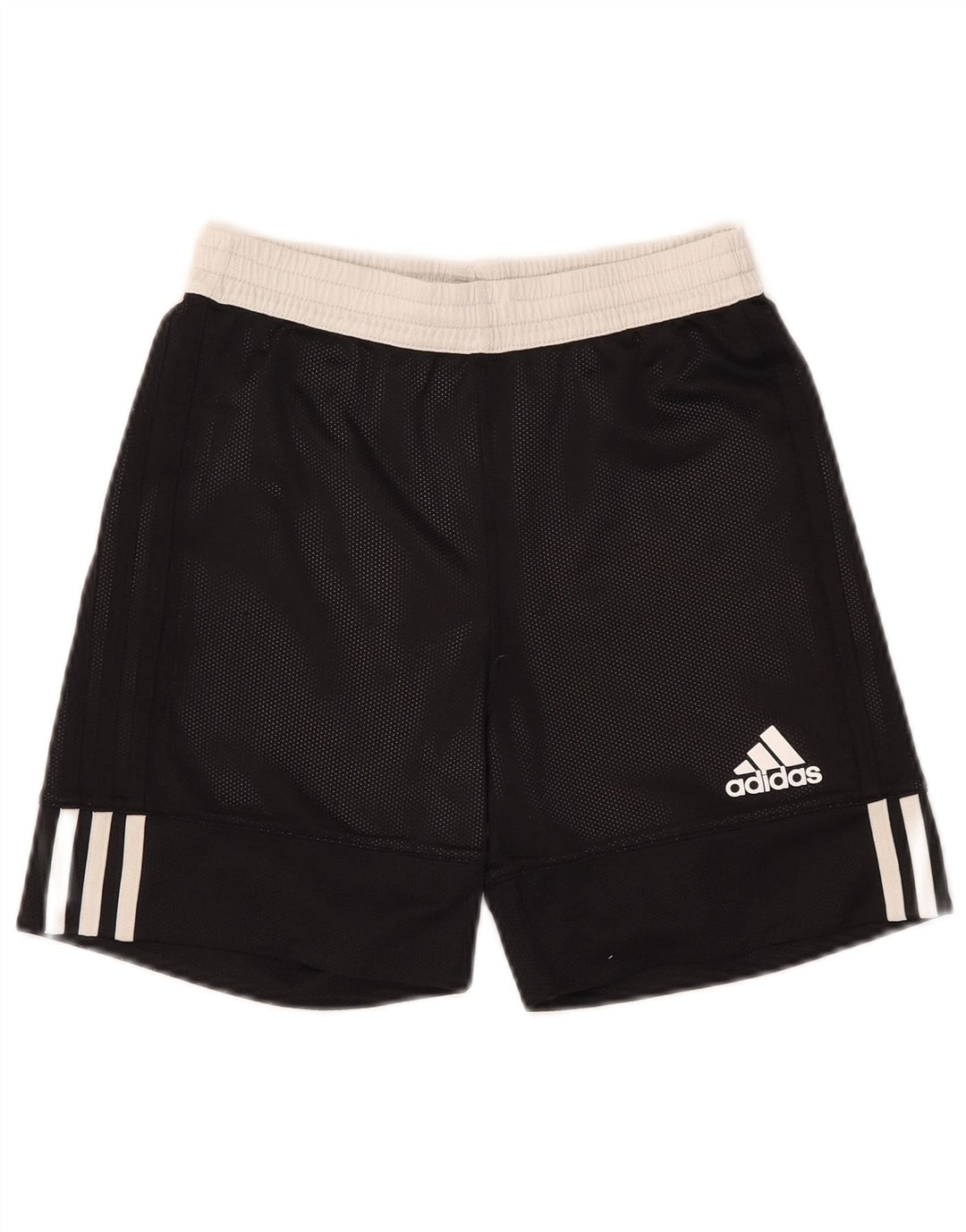 Adidas Boys Sport Shorts 11-12 Years  Black Colourblock Polyester