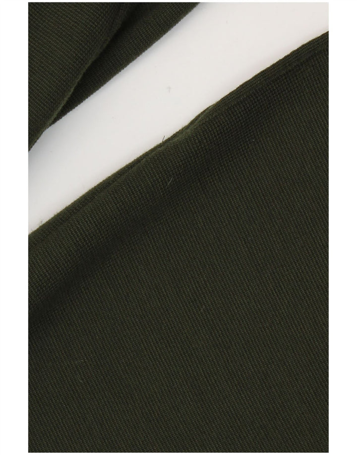 Luisa Spagnoli Womens Cardigan Sweater UK 14 Medium Khaki Virgin Wool