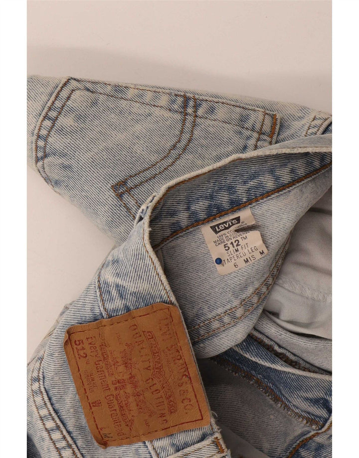 Levi's Womens 512 Denim Slim Fit Hot Pants US 6 Medium W26 Blue Cotton