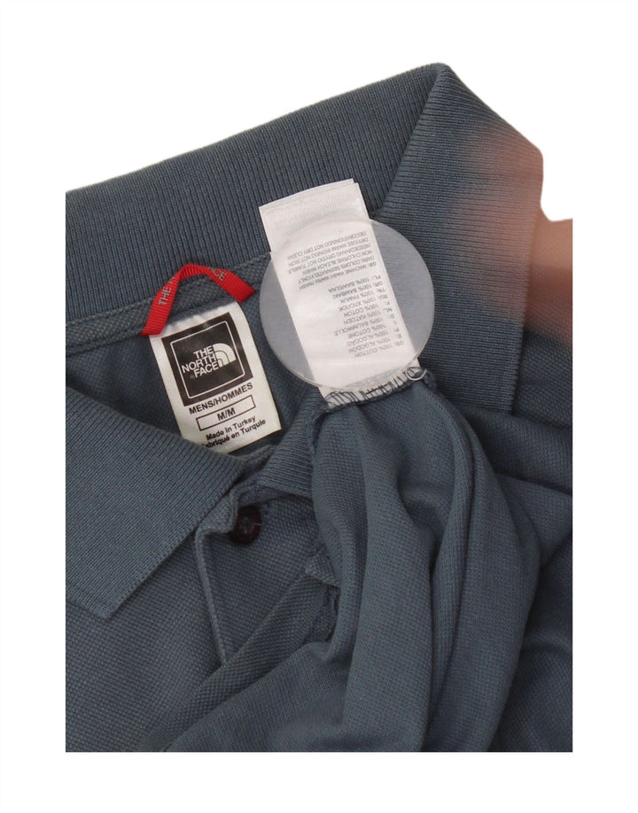 The North Face Mens Polo Shirt Medium Blue Cotton
