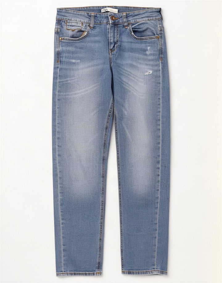 Zara Womens Slim Jeans EU 38 Small W28 L27 Blue Cotton