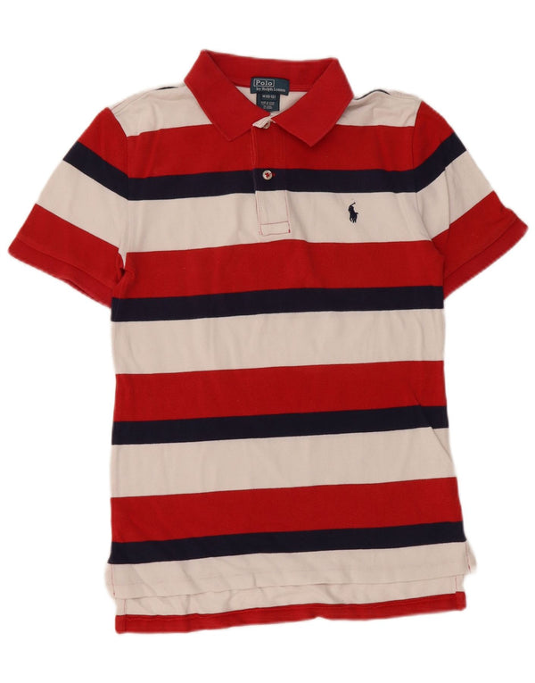 POLO RALPH LAUREN Boys Polo Shirt 10-11 Years Medium Multicoloured Striped