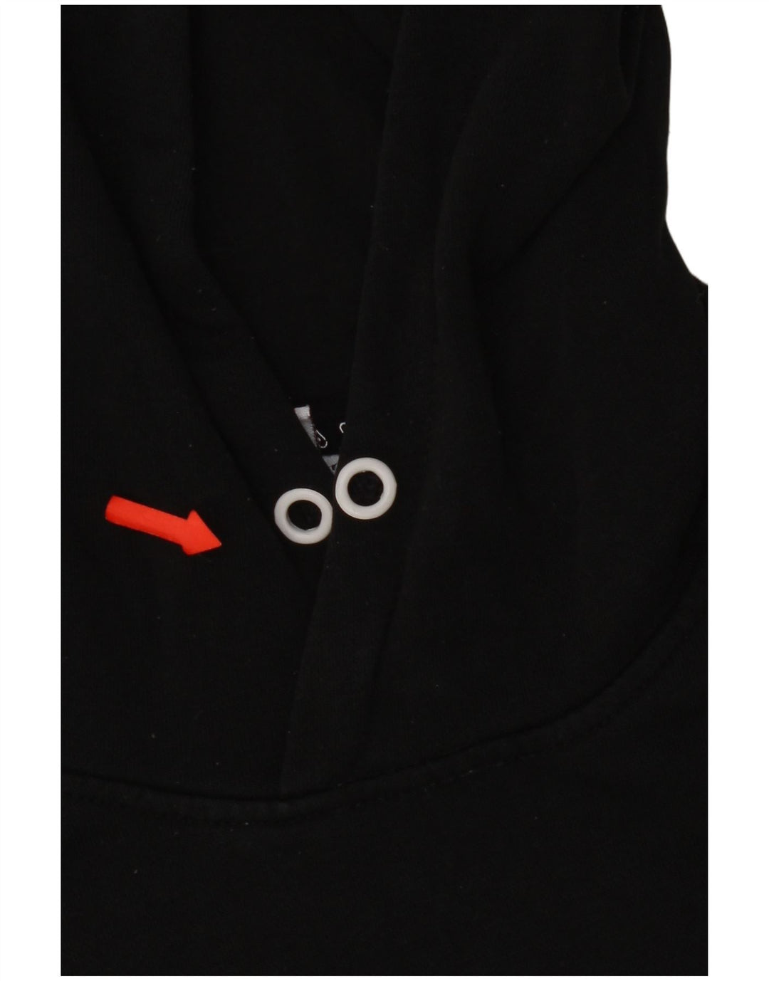 Fila Womens Crop Graphic Oversized Hoodie Jumper UK 14 Medium Black