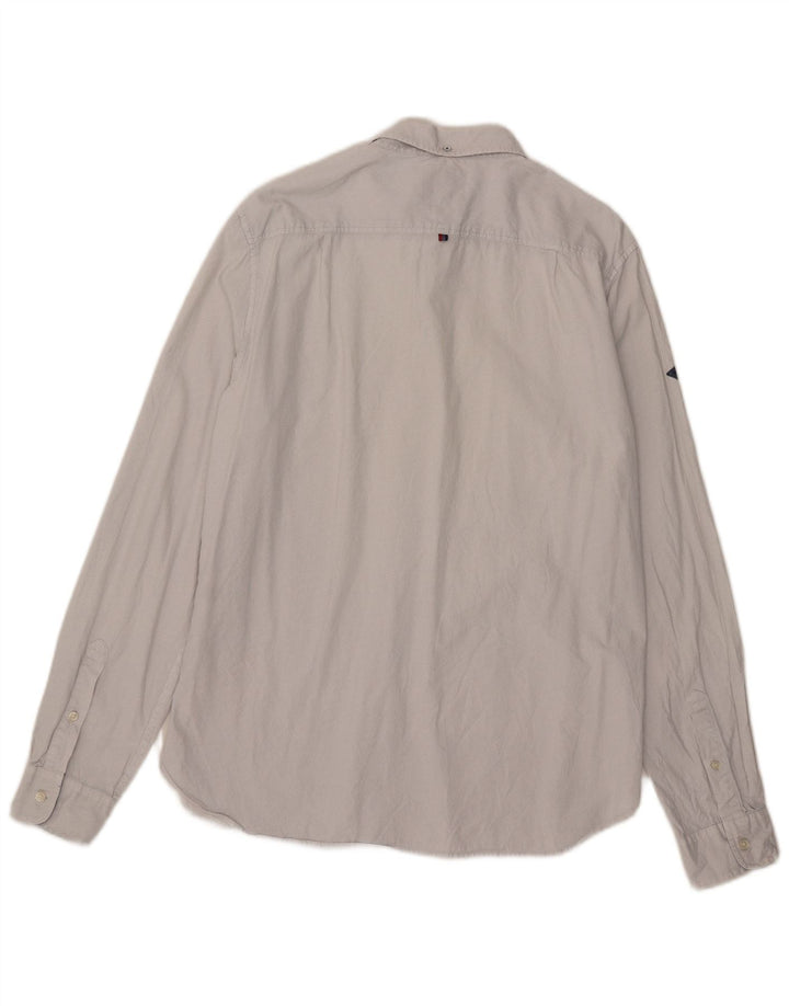 Superdry Mens Shirt 2XL Grey Spotted Cotton