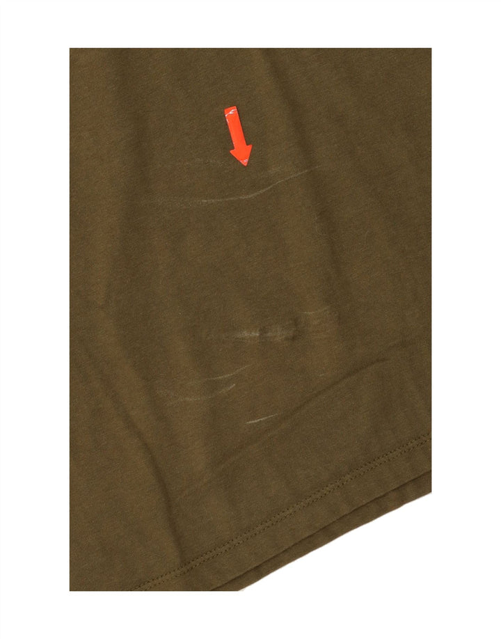 DIESEL Mens T-Shirt Top Large Khaki Cotton Vintage Diesel and Second-Hand Diesel from Messina Hembry 