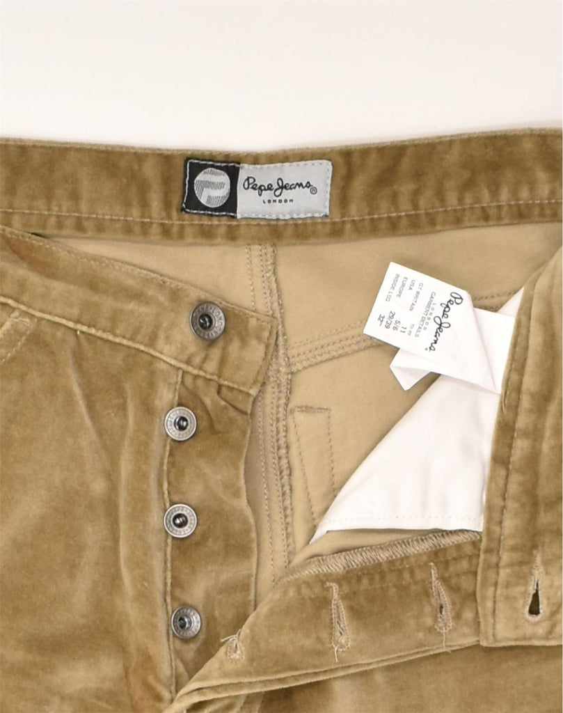 PEPE JEANS Womens Bootcut Casual Trousers W29 L32 Beige Cotton | Vintage PEPE Jeans | Thrift | Second-Hand PEPE Jeans | Used Clothing | Messina Hembry 