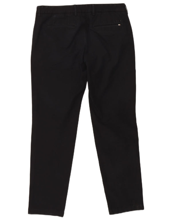 Hugo Boss Mens Slim Chino Trousers IT 52 XL W34 L31 Black Cotton