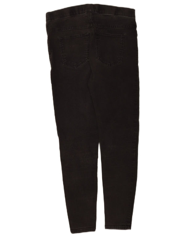 Marks & Spencer Womens Jegging Jeans UK 12 Medium W30 L35 Black Cotton