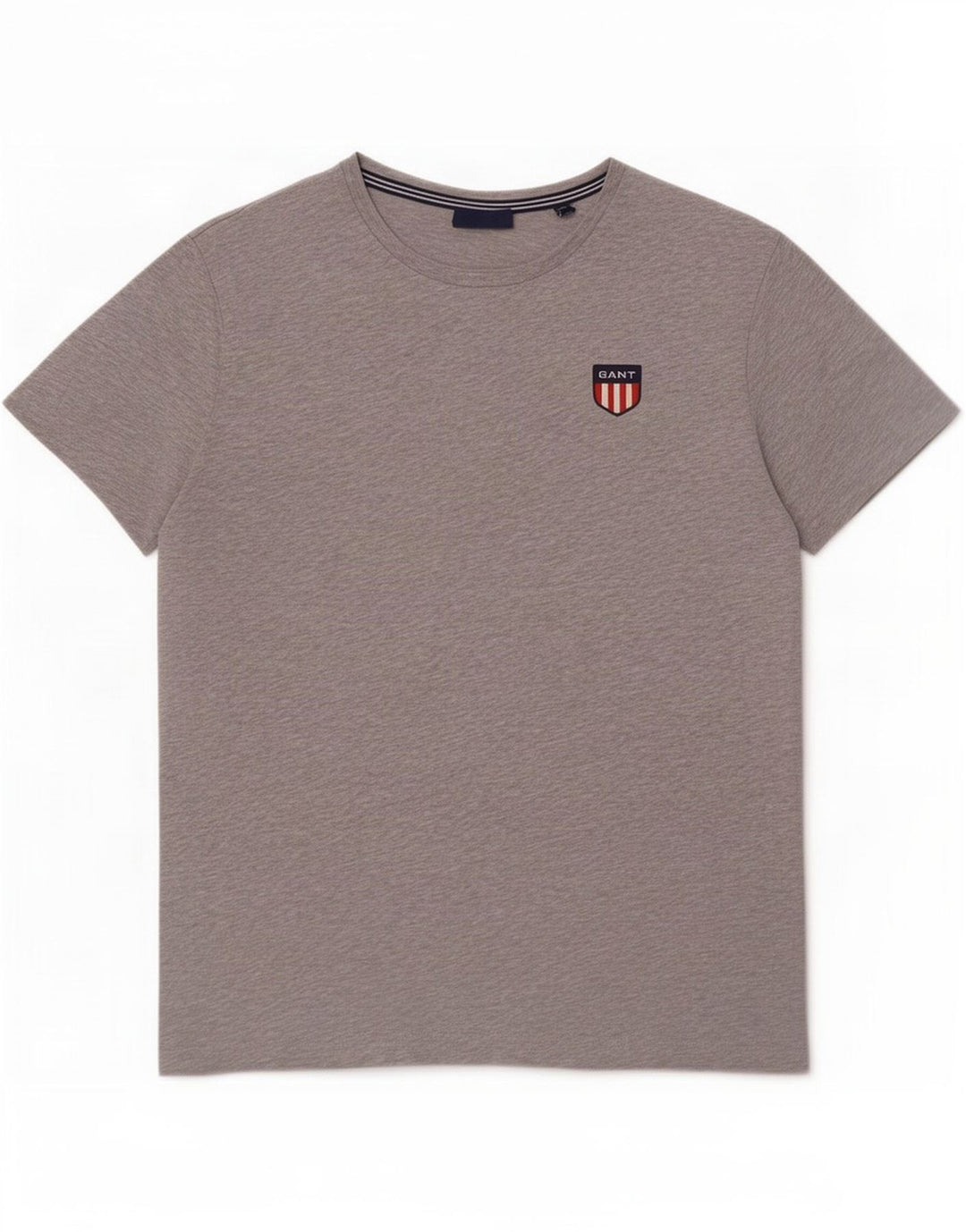 Gant Mens T-Shirt Top Medium Grey Flecked Cotton
